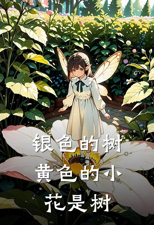 银色的树黄色的小花是树