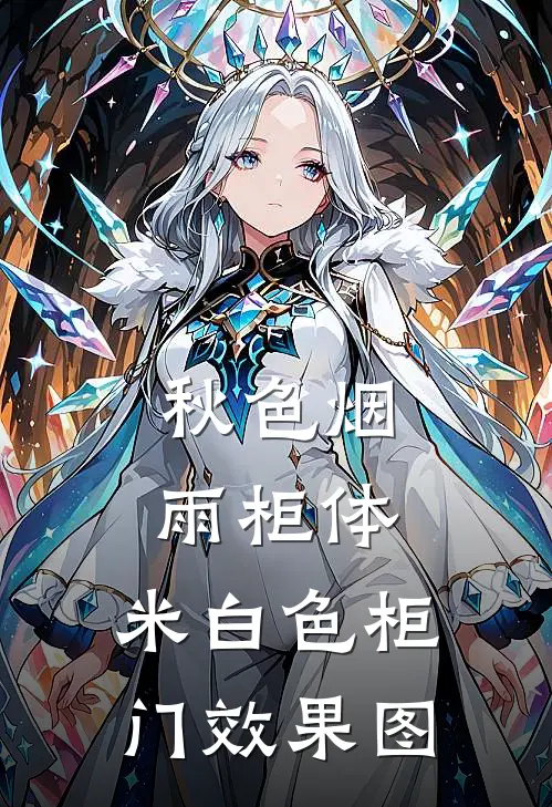 秋色烟雨柜体,米白色柜门效果图